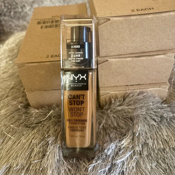 2 for 1! TWO for $15.00 Almond Can't Stop Won't Stop Foundation NYX - Picture 2 of 4